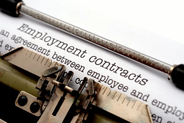 Employment contracts — Stock Photo, Image