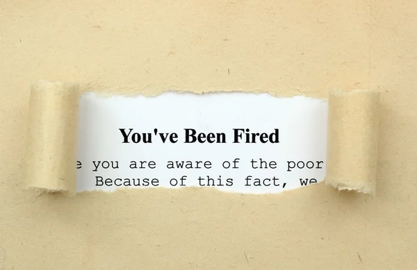 You are fired — Stock Photo, Image