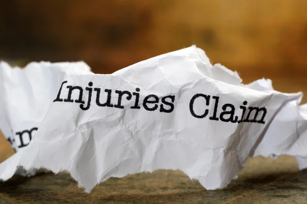 Injuries claim — Stock Photo, Image