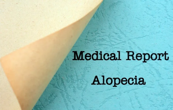 Medical report- alopecia — Stock Photo, Image