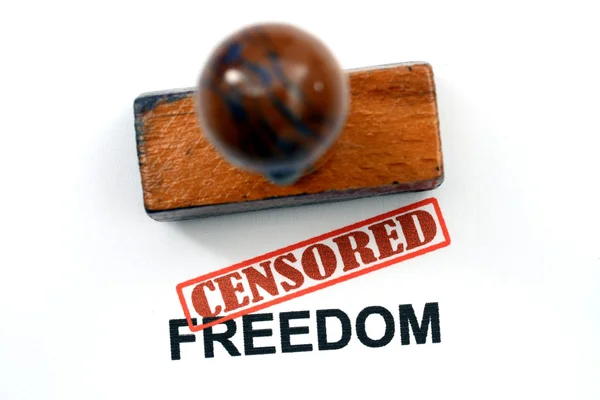 Zensierte Freiheit — Stockfoto