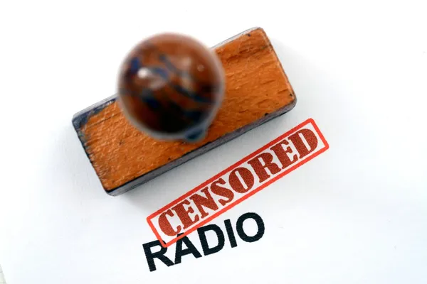 Censored radio — Stock Photo, Image