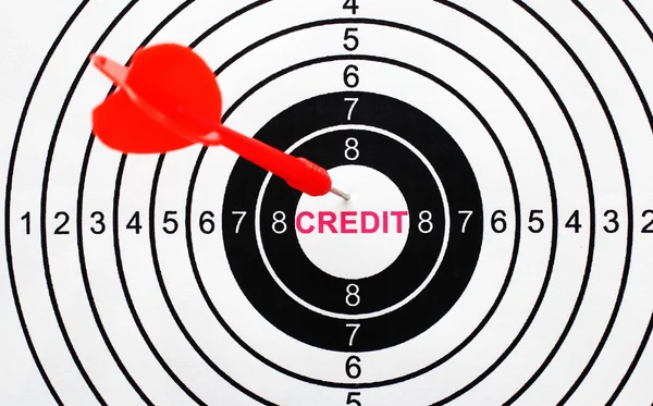 Obiettivo di credito — Foto Stock