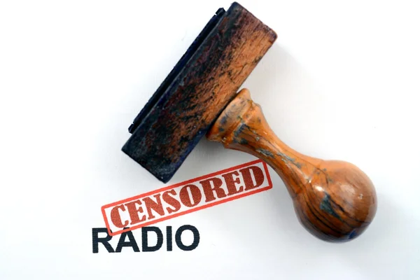 Censored radio — Stock Photo, Image