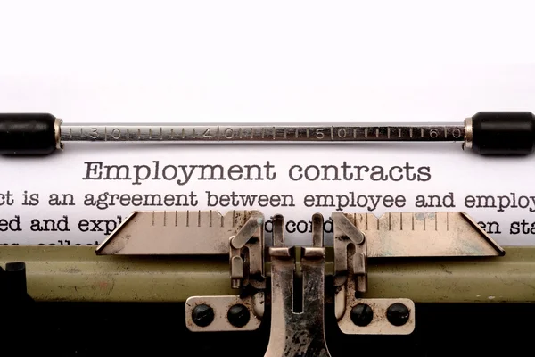 Employment contract — Stock Photo, Image