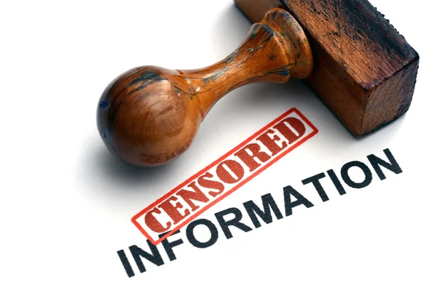 Censored information — Stock Photo, Image