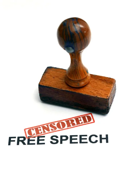 Free speech censored — Stock Photo, Image