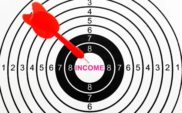 Income target — Stockfoto