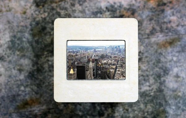New York su pellicola diapositiva — Foto Stock
