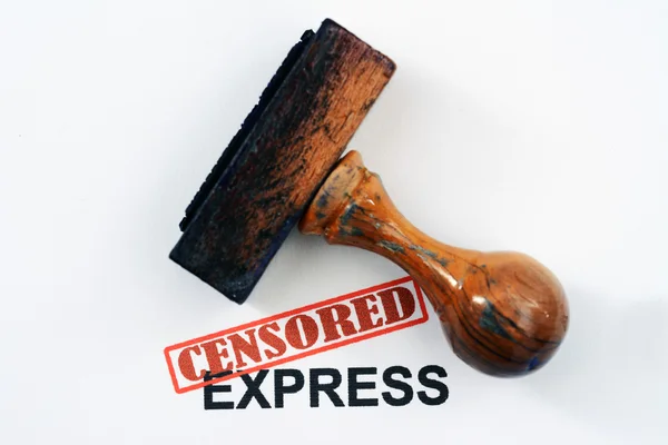 Censurerade express — Stockfoto