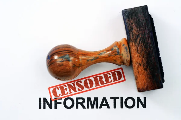 Censurerade information — Stockfoto