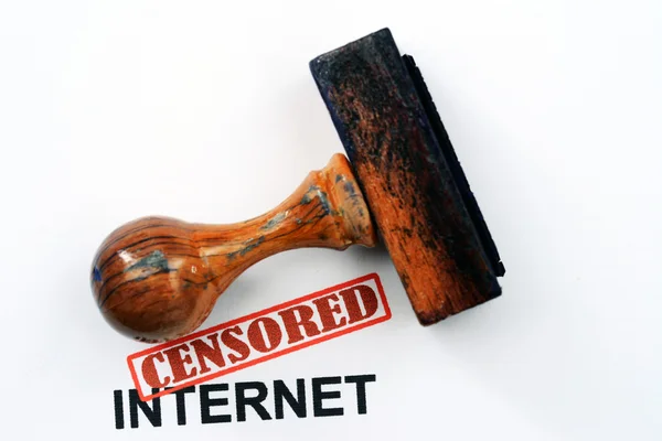 Internet censurada — Fotografia de Stock