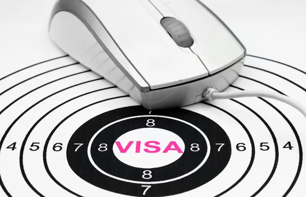 Concepto de visa en línea — Foto de Stock