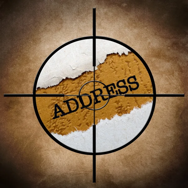 Address target — Stock Photo, Image