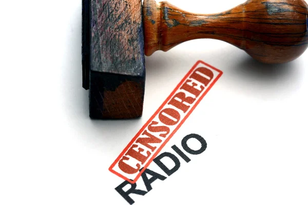 Censored radio — Stock Photo, Image