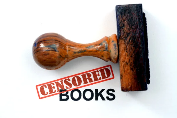 Zensierte Bücher — Stockfoto