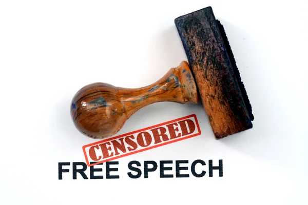 Cenzurovaných svobodu projevu — Stock fotografie