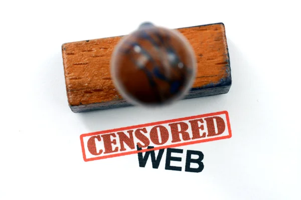 Web censurada — Foto de Stock