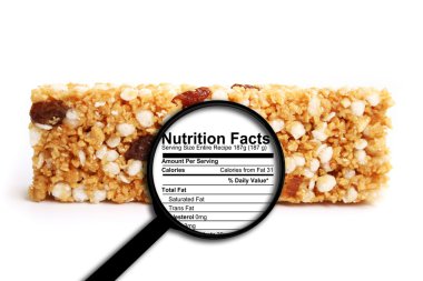 Nutrition facts clipart