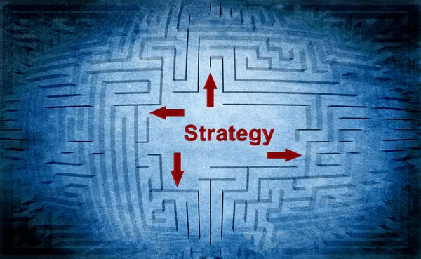 Concetto di labirinto strategico — Foto Stock