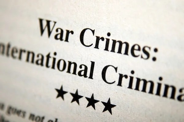 War crimes — Stock Photo, Image