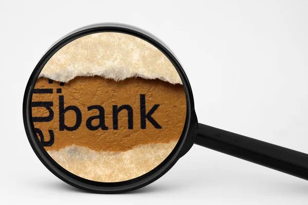 Search for bank — Stock Photo, Image