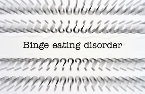 Binge eating disorder — Stock Photo, Image