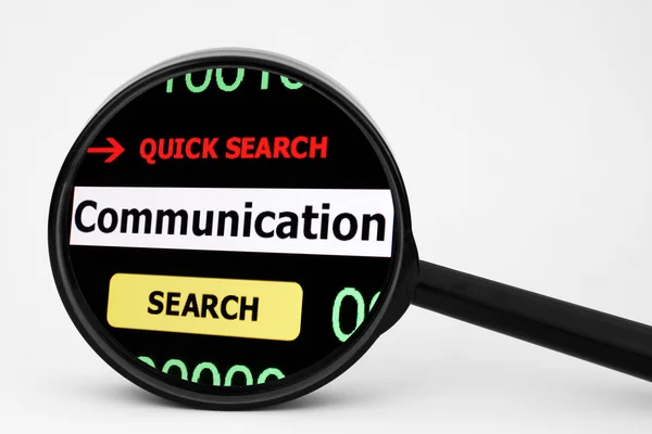 Zoek voor communicatie — Stockfoto