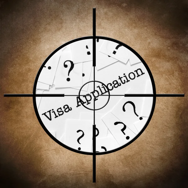 Visa application — Stock Photo, Image