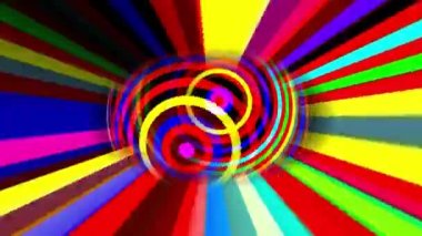 Işık ışınlarıyla dönen renkli küre