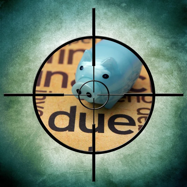 Due target concept — Stock Photo, Image