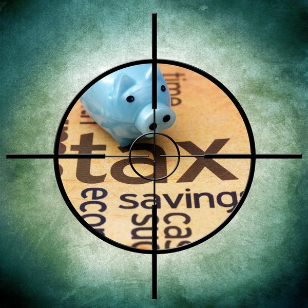 Tax target concept — Stock Photo, Image