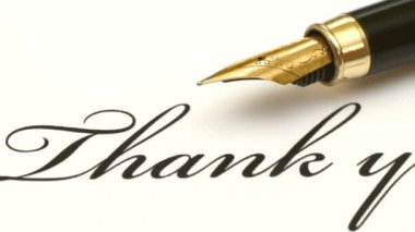 Dolma kalemi teşekkür metninde kullanılacak şekilde kapat