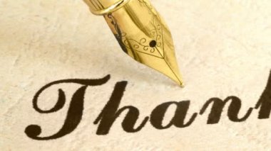 Dolma kalemi teşekkür metninde kullanılacak şekilde kapat