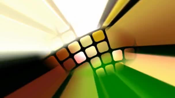 Барвисті пікселі на обертовій сфері — стокове відео