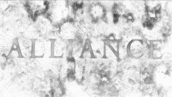 Alliance Text Hand Draw Digital Art Illustration — Stock Photo, Image