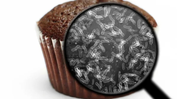 寻找糖果中的细菌 — 图库照片