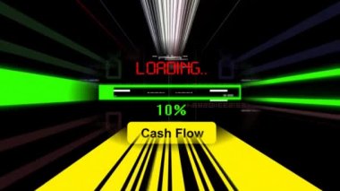 Ekranda nakit akışı yükleme işlemi çubuğu