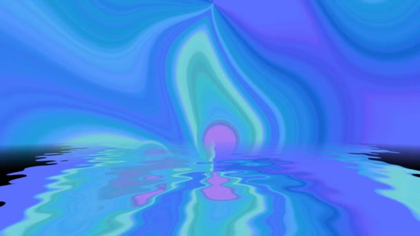 水に反射する抽象的な背景 — ストック動画