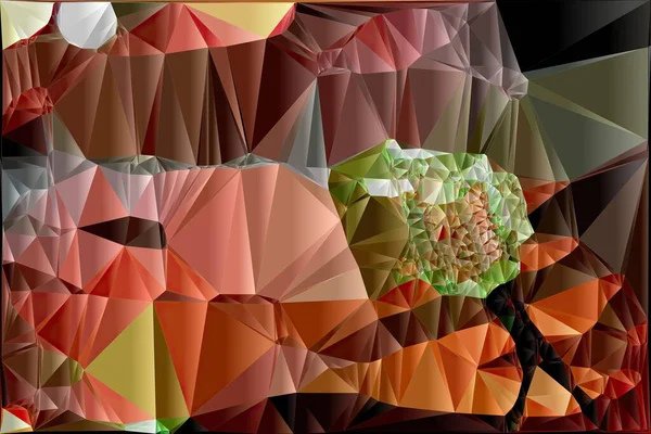 Kunstwerk Van Abstracte Compositie Gemaakt Met Geometrische Vormen Elementen Met — Stockfoto