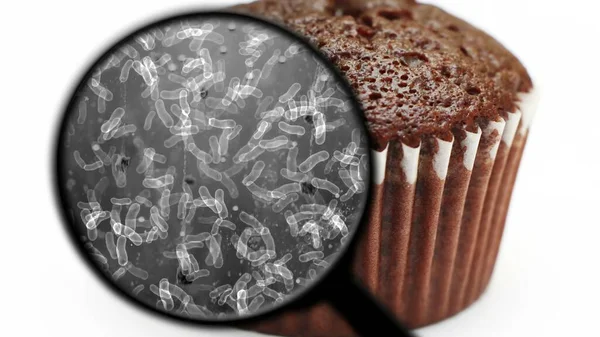 寻找糖果中的细菌 — 图库照片