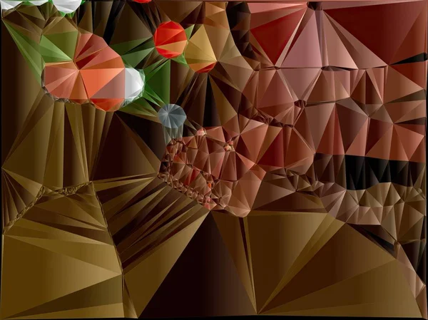 Konstverk Abstrakt Komposition Med Geometriska Former Och Element — Stockfoto