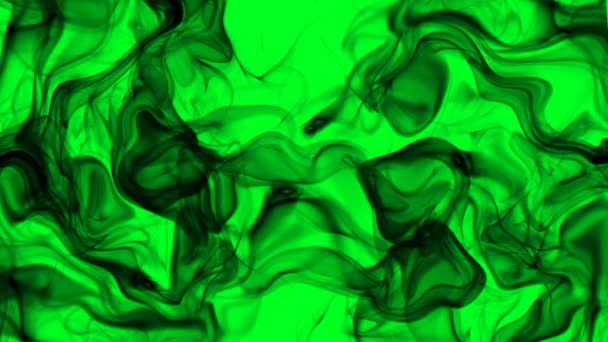 녹색 화면 에서의 검은 연기 — 비디오