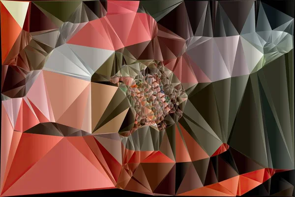Konstverk Abstrakt Komposition Med Geometriska Former Och Element Hand Rita — Stockfoto