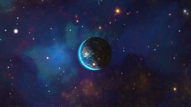 Uzaydan görünen Dünya Gezegeni