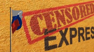 Sansürlü uzmanlığa karşı direkte Rus bayrağı