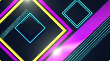 Kare Çerçeveli Geometrik Soyut Renkli Arkaplan