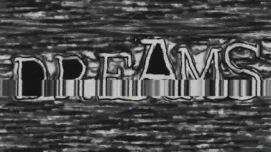 Metin el çizimi animasyon hatası efekti rüyalarName