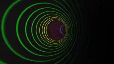 Renkli Çizgili Tünellerde Seyahat Et