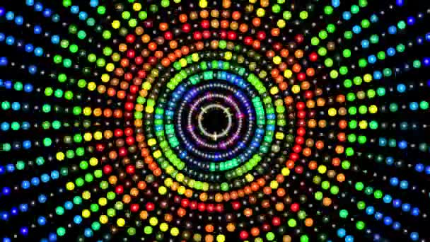 Rotating Colorful Circle Shapes — Vídeos de Stock